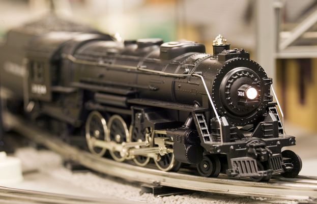 photo of a Lionel model train engine