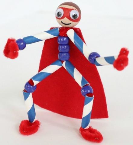 Pipe cleaner superhero