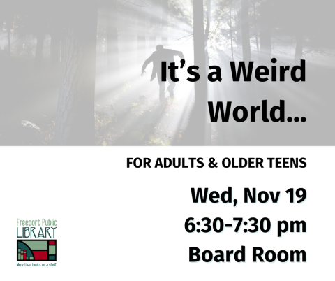 its a weird world program graphic