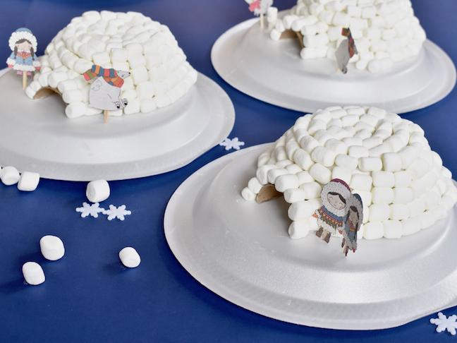 Marshmallow igloos