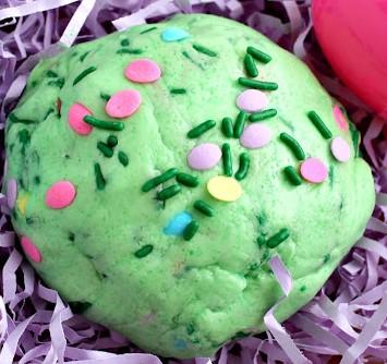 Green slime with sprinkles