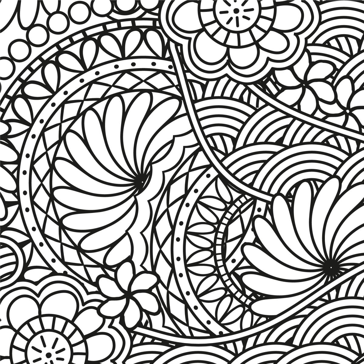 zentangle of flowers